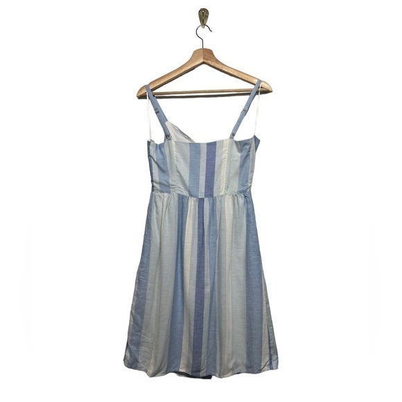 NWT JOIE Striped Midi Dress Blue White 2 - Picture 7 of 9